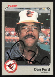 Dan Ford Autographed 1983 Fleer Card #61 Baltimore Orioles SKU #264249