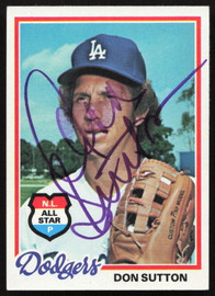 Don Sutton Autographed 1978 Topps Card #310 Los Angeles Dodgers SKU #264291
