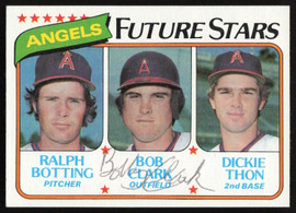 Bob Bobby Clark Autographed 1980 Topps Rookie Card #663 California Angels SKU #264389