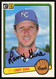 Larry Gura Autographed 1983 Donruss Card #160 Kansas City Royals SKU #264617