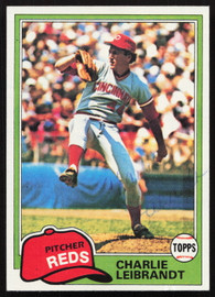 Charlie Leibrandt Autographed 1981 Topps Card #126 Cincinnati Reds SKU #264897