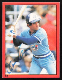 Damaso Garcia Autographed 1982 Topps Stickers Card #245 Toronto Blue Jays SKU #264210