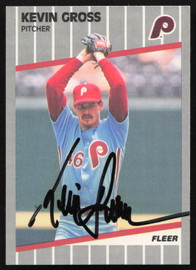 Kevin Gross Autographed 1989 Fleer Card #569 Philadelphia Phillies SKU #264275