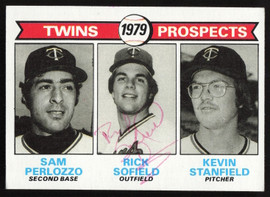 Rick Sofield Autographed 1979 Topps Rookie Card #709 Minnesota Twins SKU #264398