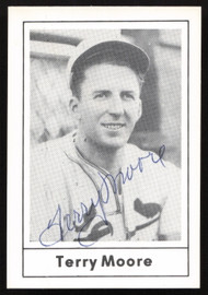 Terry Moore Autographed 1978 Grand Slam Card #32 St. Louis Cardinals SKU #264508