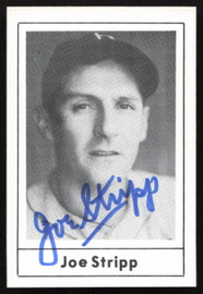 Joe Stripp Autographed 1978 Grand Slam Card #189 Brooklyn Dodgers SKU #264511