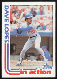 Dave Davey Lopes Autographed 1982 Topps Card #741 Los Angeles Dodgers SKU #264840