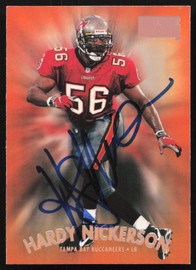 Hardy Nickerson Autographed 1997 Skybox Card #165 Tampa Bay Buccaneers SKU #265260