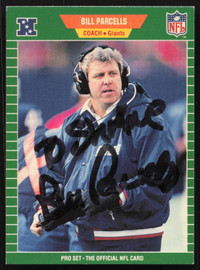 Bill Parcells Autographed 1989 Pro Set Card #293 New York Giants "To Shane" SKU #265284