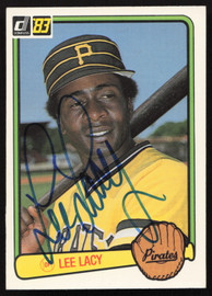 Lee Lacy Autographed 1983 Donruss Card #276 Pittsburgh Pirates SKU #263726