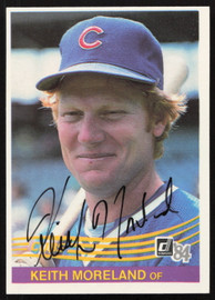 Keith Moreland Autographed 1984 Donruss Card #483 Chicago Cubs SKU #263932