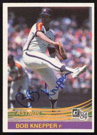 Bob Knepper Autographed 1984 Donruss Card #572 Houston Astros SKU #263952