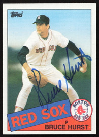 Bruce Hurst Autographed 1985 Topps Card #451 Boston Red Sox SKU #264111