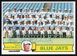 Roy Hartsfield Autographed 1979 Topps Card #282 Toronto Blue Jays SKU #264457