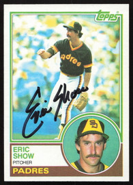 Eric Show Autographed 1983 Topps Card #68 San Diego Padres SKU #264474