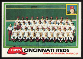 John McNamara Autographed 1981 Topps Card #677 Cincinnati Reds SKU #264949