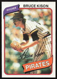 Bruce Kison Autographed 1980 Topps Card #28 Pittsburgh Pirates SKU #265030