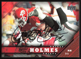 Priest Holmes Autographed 2005 Upper Deck Card #91 Kansas City Chiefs SKU #265253