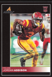 Jordan Addison Autographed 2023 Panini Pinnacle Card #5 Minnesota Vikings SKU #265272
