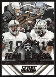 Derek Carr Autographed 2015 Score Card #28 Oakland Raiders SKU #265363