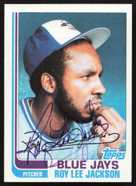 Roy Lee Jackson Autographed 1982 Topps Card #71 Toronto Blue Jays SKU #263665