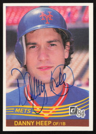 Danny Heep Autographed 1984 Donruss Card #434 New York Mets SKU #263924