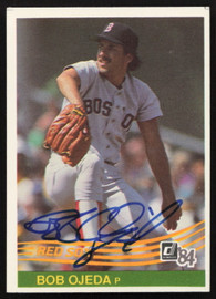 Bob Ojeda Autographed 1984 Donruss Card #538 Boston Red Sox SKU #263943