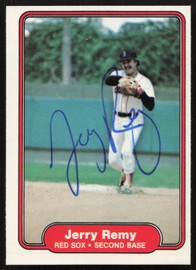 Jerry Remy Autographed 1982 Fleer Card #304 Boston Red Sox SKU #264755