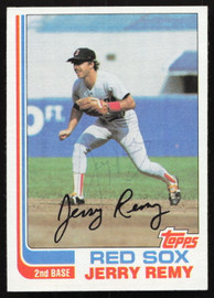 Jerry Remy Autographed 1982 Topps Card #25 Boston Red Sox SKU #264792