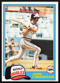 John Lowenstein Autographed 1981 Topps Card #591 Baltimore Orioles SKU #264945