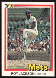 Roy Lee Jackson Autographed 1981 Donruss Card #36 New York Mets SKU #264971