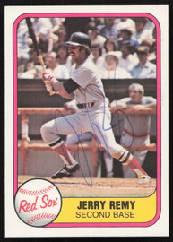 Jerry Remy Autographed 1981 Fleer Card #238 Boston Red Sox SKU #265080