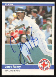 Jerry Remy Autographed 1984 Fleer Card #407 Boston Red Sox SKU #263991