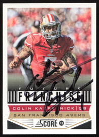 Colin Kaepernick Autographed 2013 Score Card #326 San Francisco 49ers SKU #265374