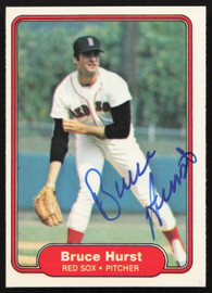 Bruce Hurst Autographed 1982 Fleer Card #297 Boston Red Sox SKU #263634