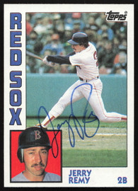 Jerry Remy Autographed 1984 Topps Card #445 Boston Red Sox SKU #264048