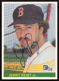 Jerry Remy Autographed 1984 Donruss Card #172 Boston Red Sox SKU #265123