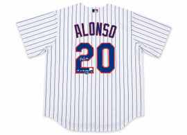 New York Mets Pete Alonso Autographed White Nike Jersey Size XL "NY Or Nowhere" Fanatics & MLB Holo Stock #263025