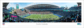 Unsigned Seattle Seahawks Panoramic Photo Throwback Game Stadium Stock #265522