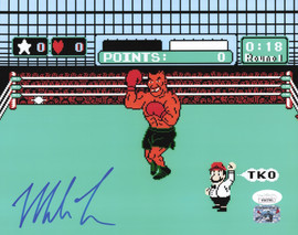 Mike Tyson Autographed 8x10 Photo Punch-Out!! JSA #WB657961