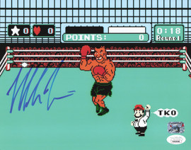 Mike Tyson Autographed 8x10 Photo Punch-Out!! JSA #WB638080