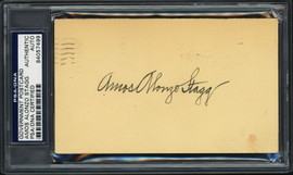Amos Alonzo Stagg Autographed Government Postcard University of Chicago Coach PSA/DNA #84057499