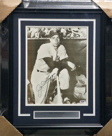 Joe DiMaggio Autographed Framed 11x14 Photo New York Yankees PSA/DNA #B92697