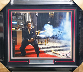 Al Pacino Autographed Framed 16x20 Photo Scarface Beckett BAS QR #BN16672