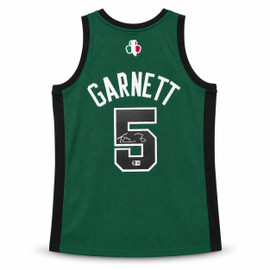 Boston Celtics Kevin Garnett Autographed Green Authentic Mitchell & Ness Jersey Size XXL Beckett BAS Witness Stock #265802