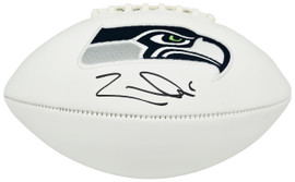 Zach Charbonnet Autographed Seattle Seahawks White Logo Football MCS Holo Stock #265876
