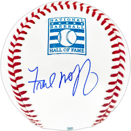 Fred McGriff Autographed Official Hall of Fame HOF Logo Baseball Atlanta Braves Beckett BAS Witness Stock #265899