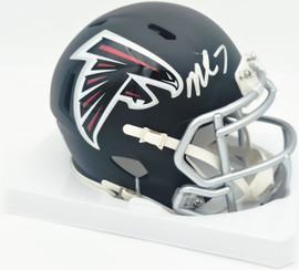 Michael Vick Autographed Atlanta Falcons Matte Black Speed Mini