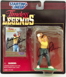 Arnold Palmer Autographed 1995 Starting Lineup Timeless Legends "Best Wishes" (Signed Twice) JSA #CM13667