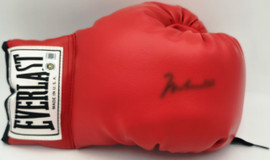 Muhammad Ali Autographed Red Boxing Glove Beckett BAS #AG020299